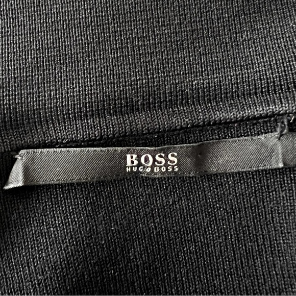 BOSS Hugo Boss Black Silk Blend Point-Collar Deep V-Neck Top - Small - Picture 11 of 12